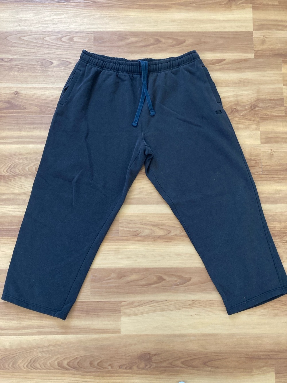 Men's Black Drawstring Fleece Sweatpants